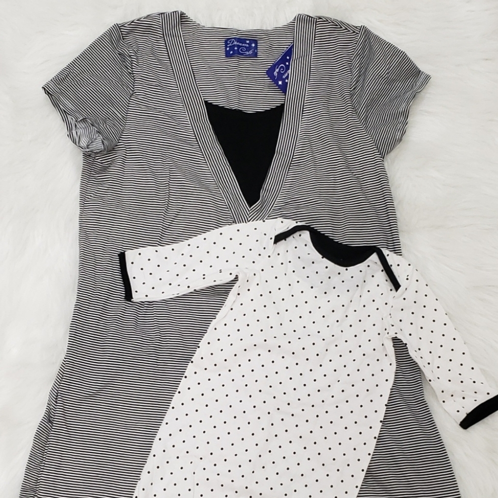 Mother Baby Pajamas Set Nursing/ Maternity